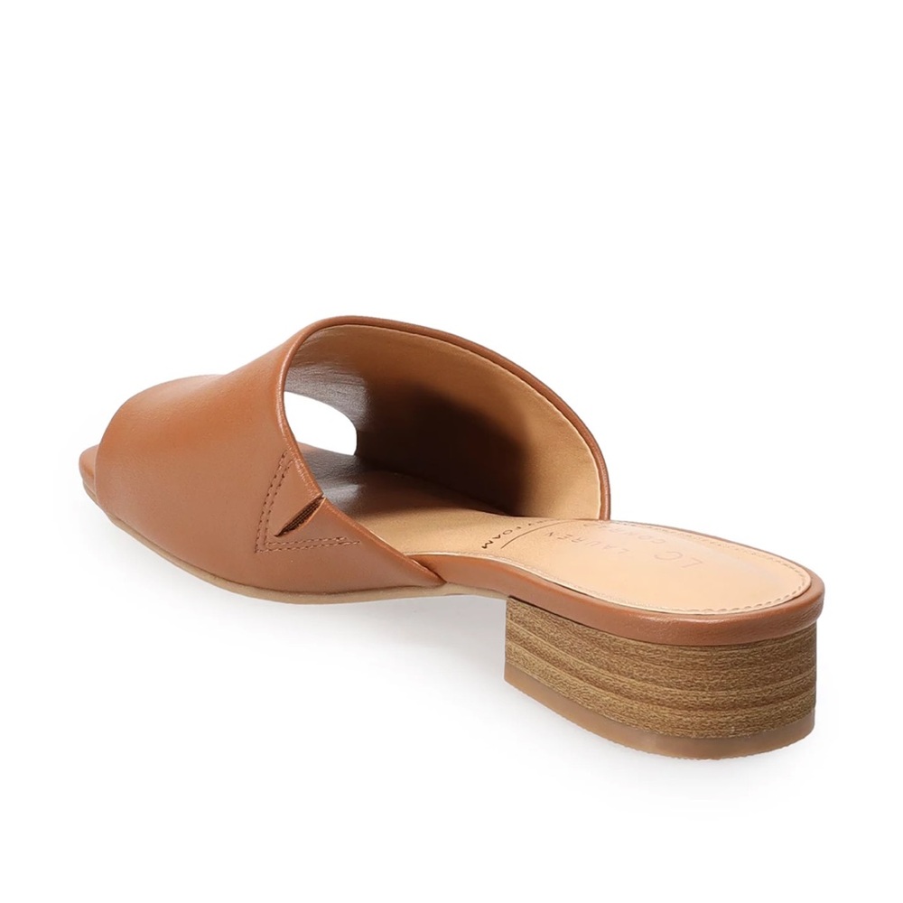 🆕New LC Lauren Conrad Ilana Women's 1-Band Stacked Heel Slide Sandals-Purple - Picture 3 of 8